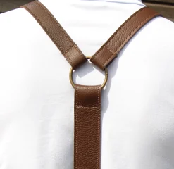 Hot SCANPAN Læderforklæde, mørkebrun, one size Darkbrown