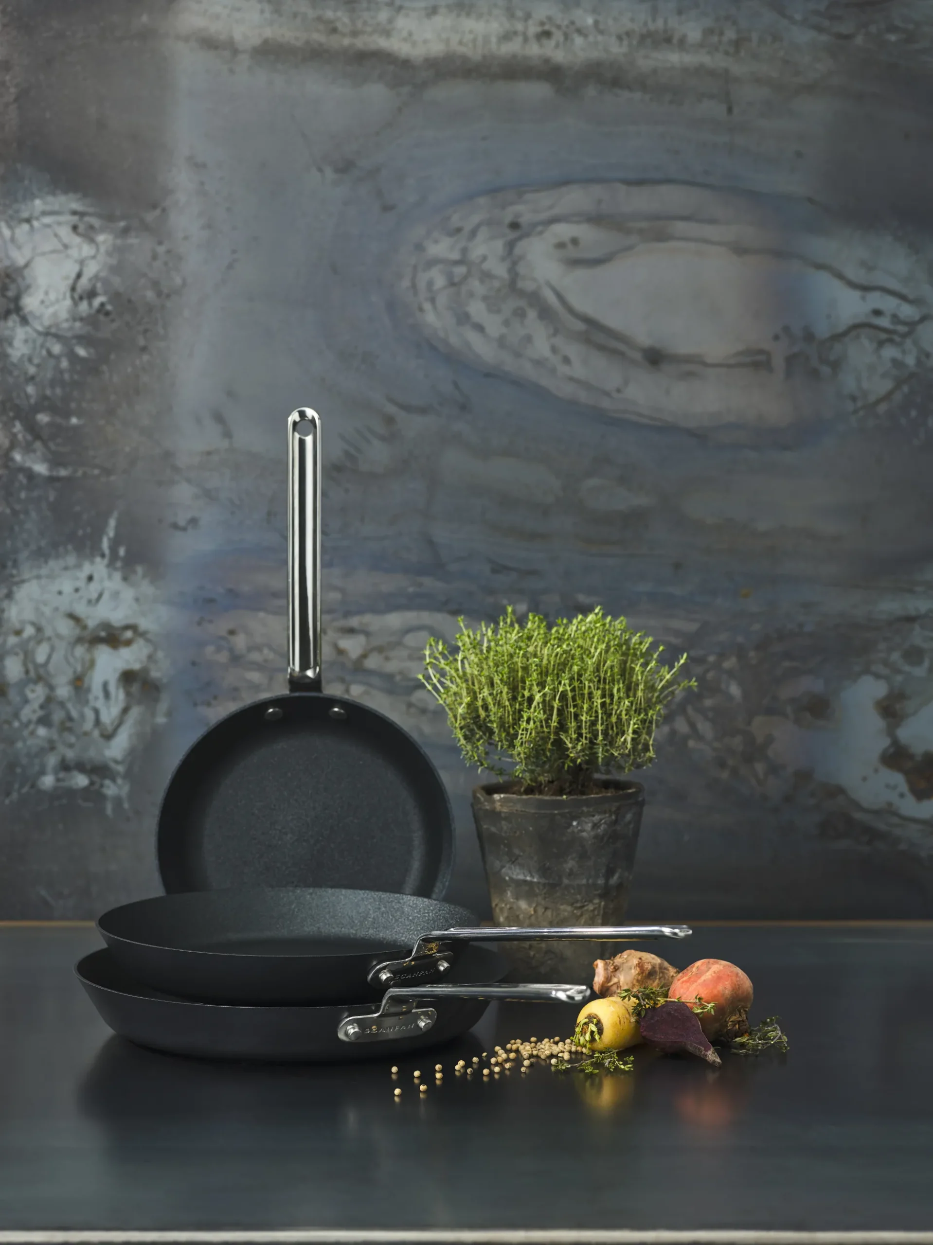 Fashion SCANPAN 22 cm Modern stegepande - TechnIQ