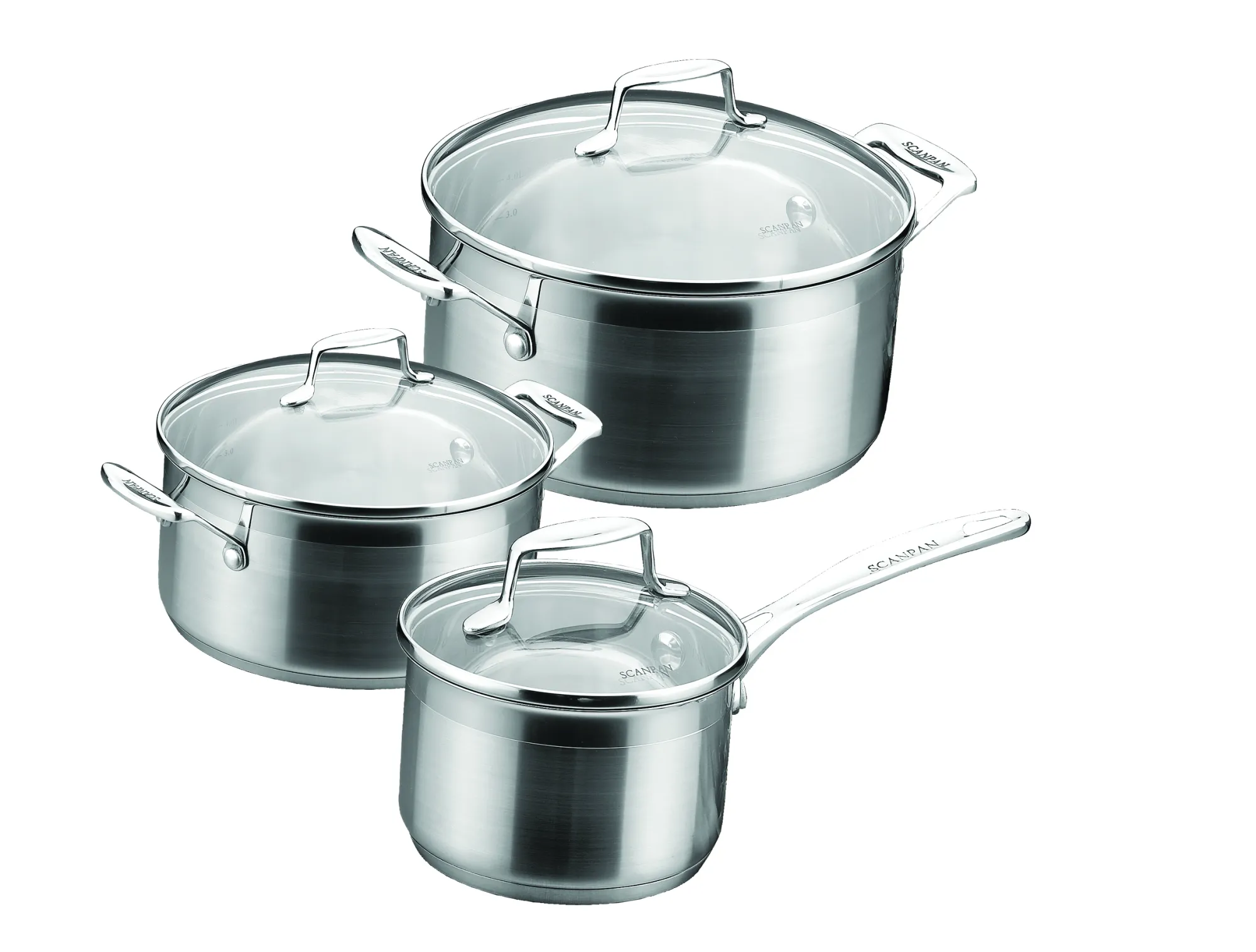 Clearance SCANPAN 1,8 l - 2,5 l - 3,2 l grydesæt - Impact