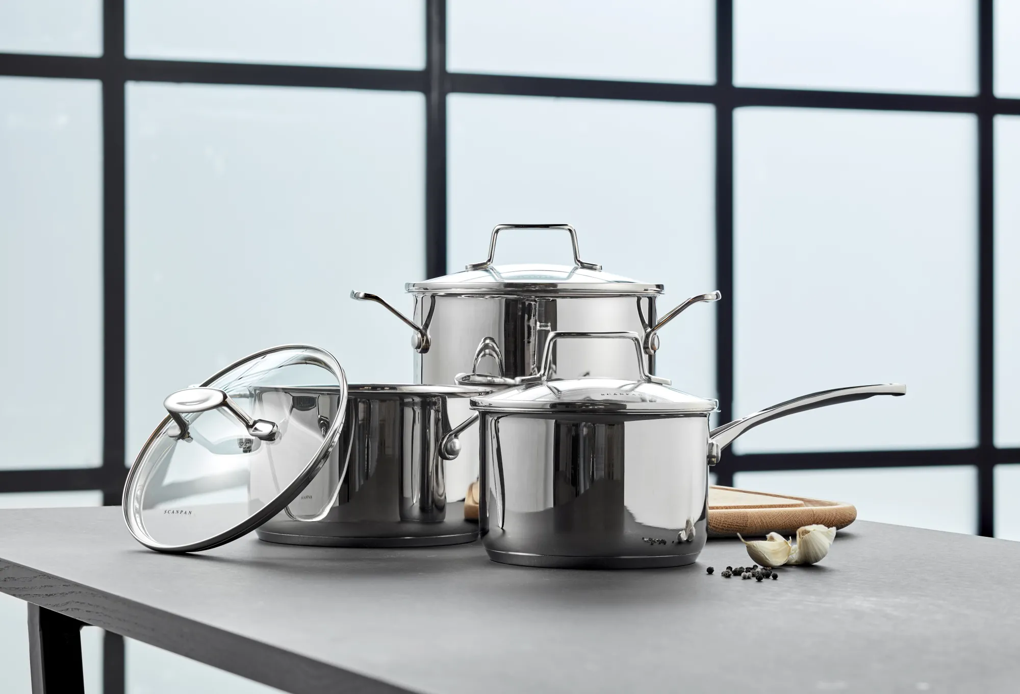Clearance SCANPAN 1,8 l - 2,5 l - 3,2 l grydesæt - Impact