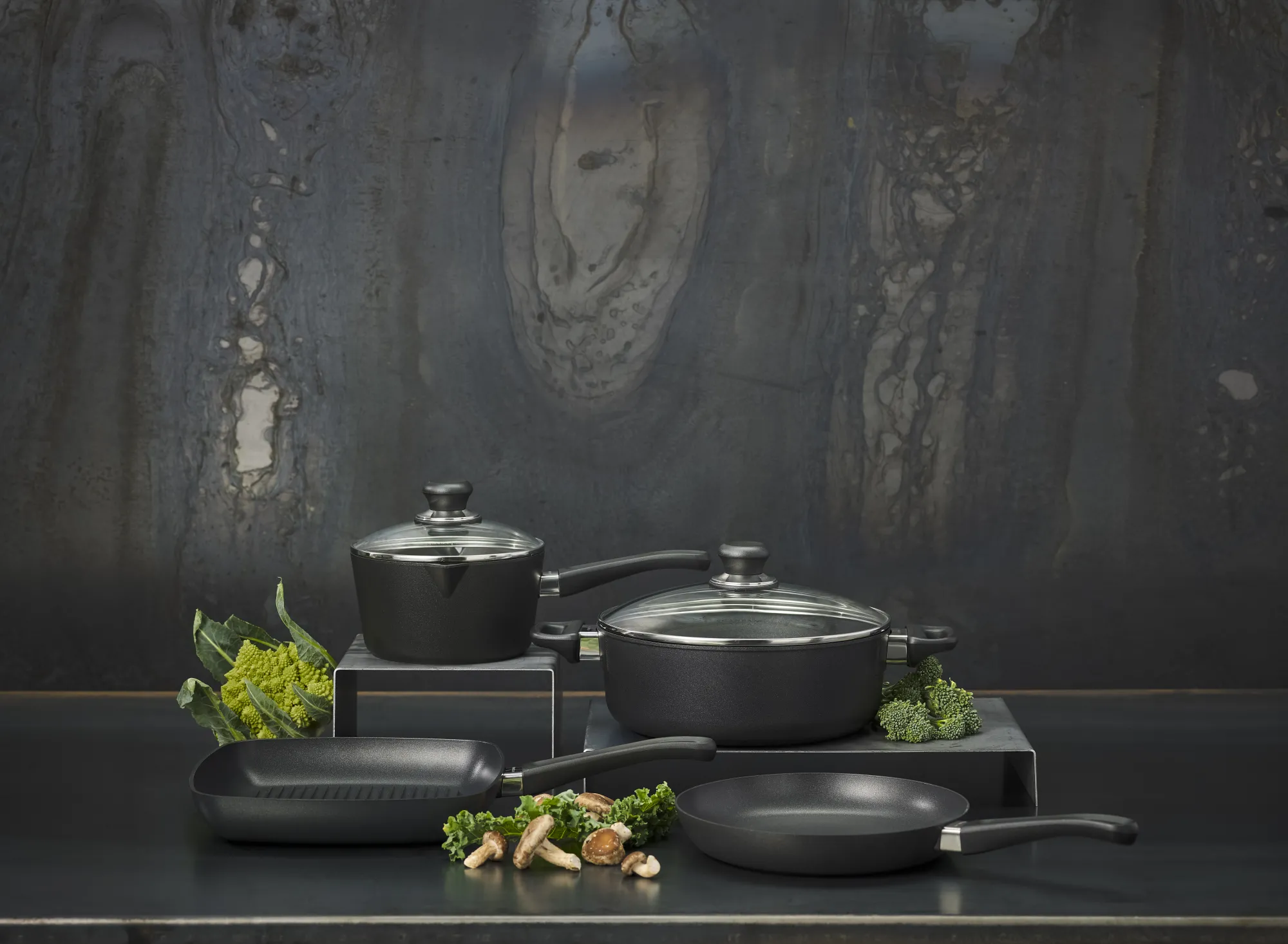 New SCANPAN 1,8 l/18cm kasserolle m. låg - Classic Induction