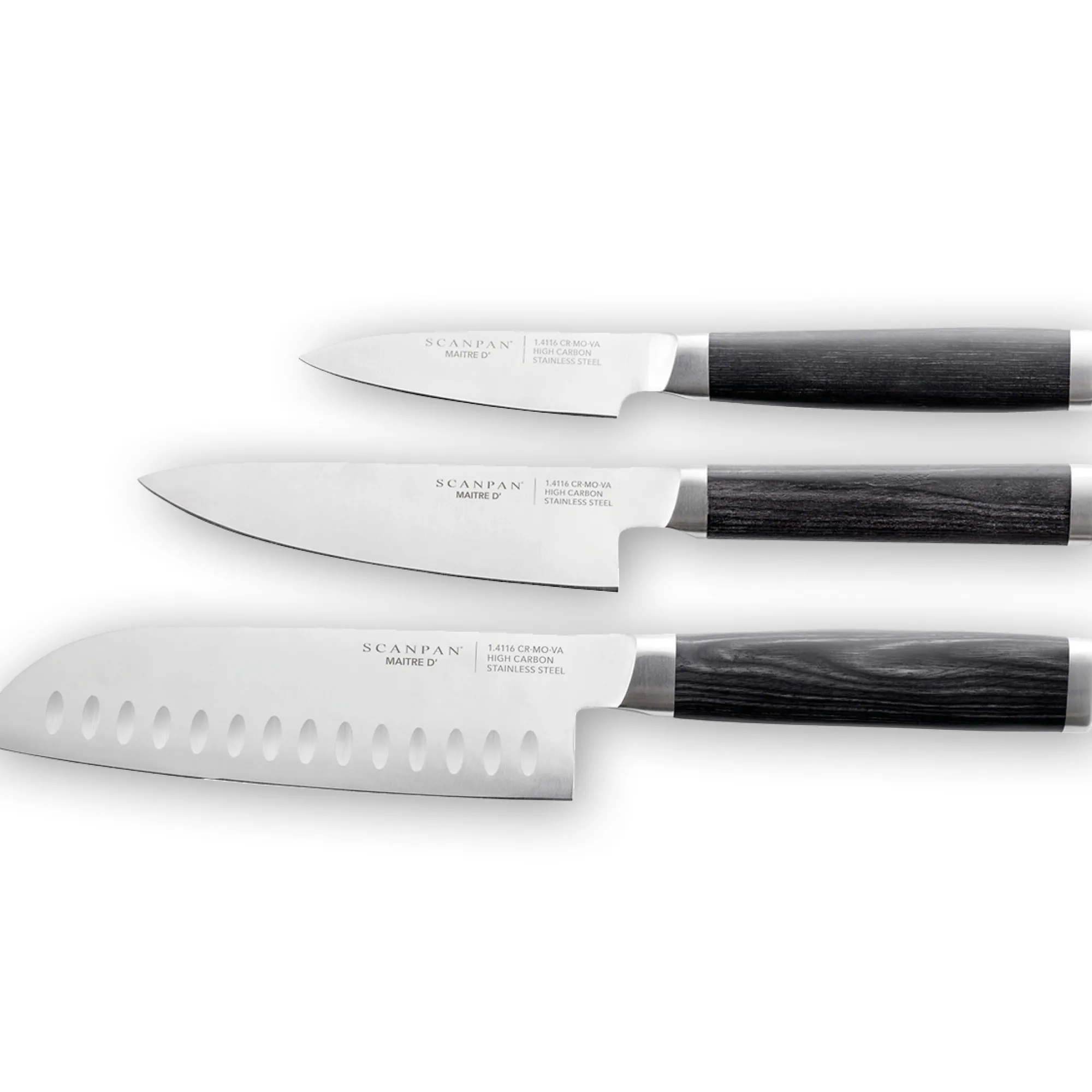 Clearance SCANPAN Asiatisk knivsæt, 3 dele - Maitre D'