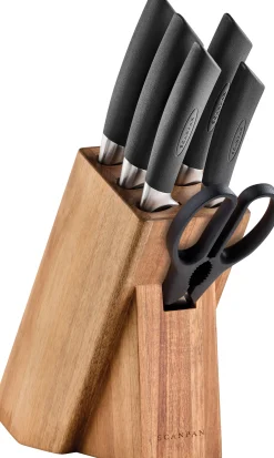 Best SCANPAN Knivblok 7 dele - SAX